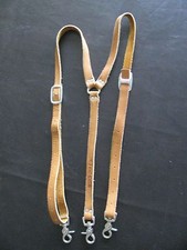 Western Leather Suspenders CRR Charlie Russell Riders 99 - Embroidered Logo
