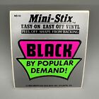 1988 Vintage "Black by Popular Demand!" Black Light Retro Vinyl Sticker Cut-Out