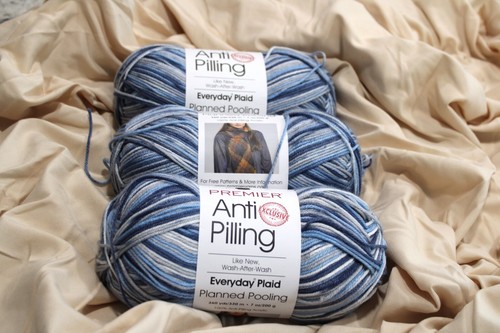 Lot of 3 Premier Anti-Pilling Everyday Plaid, Planned Pooling Yarn, 7oz, Medium4