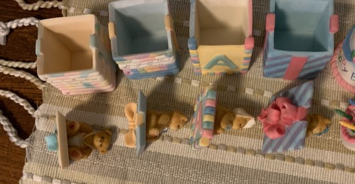 CHERISHED TEDDIES COVERED BOX with 2-SIDED LIDS BIRTHDAY AGE 0-7 2000 LOT OF 8 - Picture 4 of 11