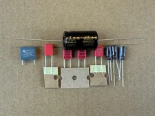 Dual CS 627 Q Recap Kit Capacitors Turntable Speed Repair Set w/ Safety Caps