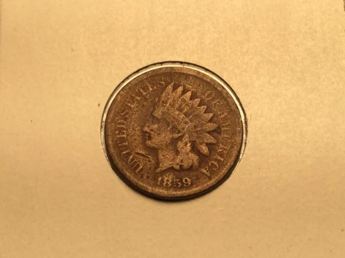 1859 Copper Nickel Indian Cent