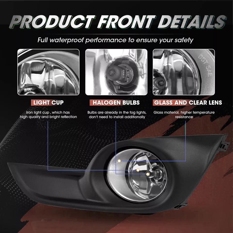 Para 2013-2015 Nissan Altima par de farol de neblina e lâmpada de seta de canto com fiação - Imagem 2 de 4