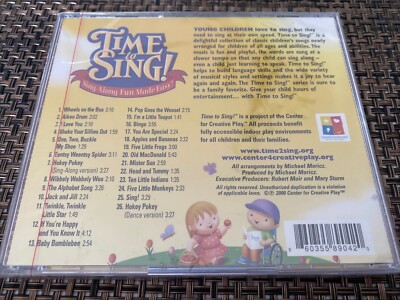 Time To Sing CD Sing Along Fun Madr Easy SEALED RARE 660355890420
