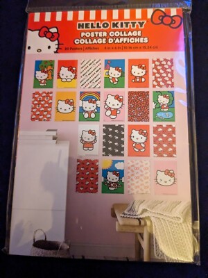 Hello Kitty poster collage 4x6 post cards set of 20