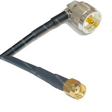 RFC195 UHF Male Angle to RP-SMA MALE Coax RF Cable USA-Ship Lot