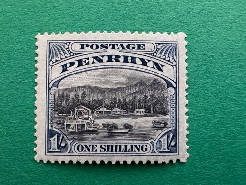 Penrhyn Scott# 30 MLH Mint Lightly Hinged VF - Avarua Harbor, 1920