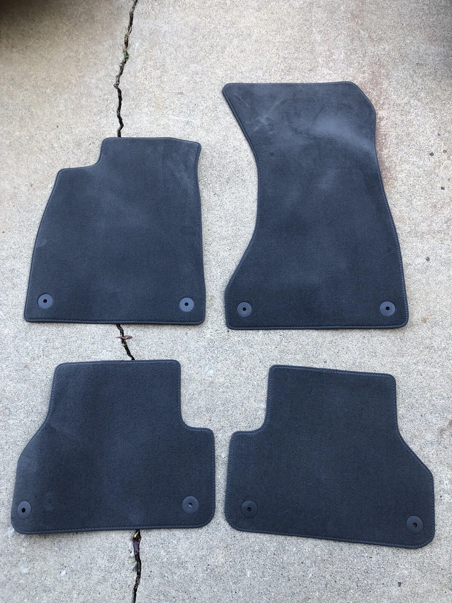 Audi A4 S4 2017-2021 Floor Mats Carpet Set Front & Rear Gray  