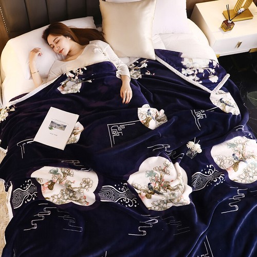 Chinese Blanket Traditional Craft 100% Cloud Mink Fleece Soft Warm Thicken Quilt - Picture 2 of 101