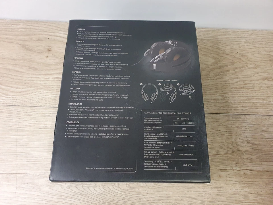 Sennheiser Momentum M2 OEi Foldable On Ear wired Headphones Black 506251 - Image 3 of 4