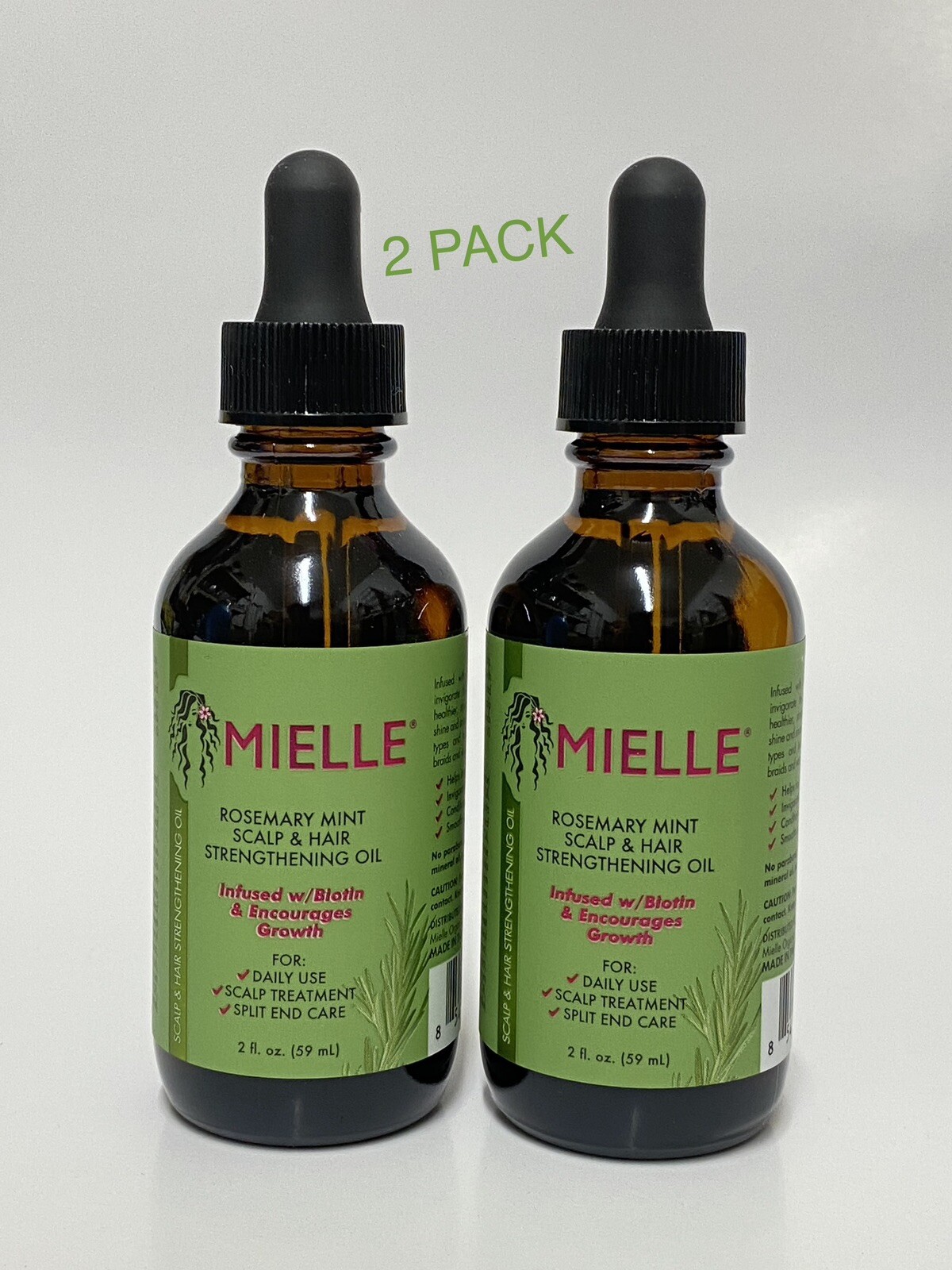 MIELLE Organics Rosemary Mint Scalp & Hair Strengthening Oil w/ Biotin