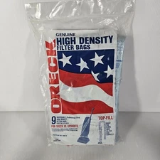 9 Genuine Oreck Vacuum Bags XL Upright High Density Filter Bags NEW