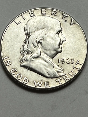1963 P  Franklin Half Dollar  90% Silver Better Grade Fill Your Album Lot U706