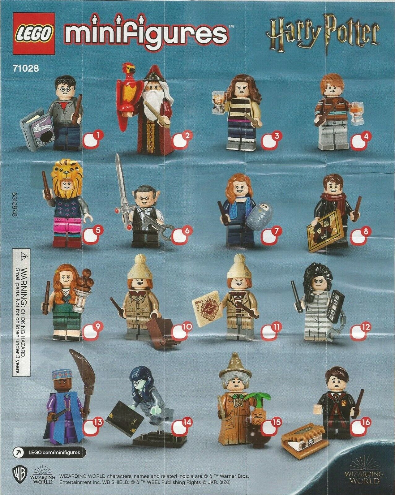 Blind Minifigures 71028 - Harry Potter Series 2 Full Set of Lot | eBay