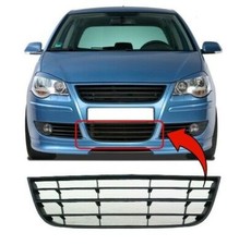 Fits VW Polo 9N 2005-2009 Front Bumper Grille Matte Black UK Seller