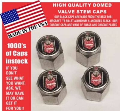 4 Chrome Plated Chevrolet SS Super Sport  Monte Carlo Valve Stem Caps 