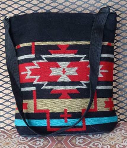 Jacquard Concho Purse OPConcho-B Southwest Southwestern Design Bag - Picture 2 of 3