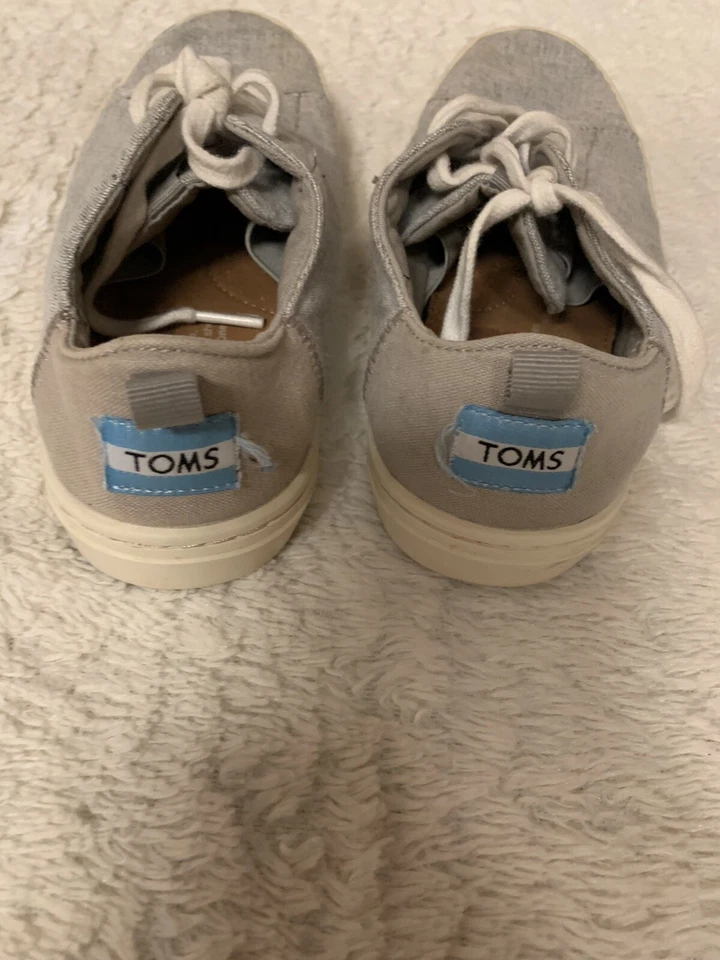 Toms lenny glacier серый сложный Chambray мальчиков обуви размер 3,5 - Изображение 3 из 4
