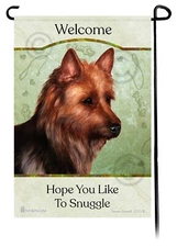 Australian Terrier Hope You Like To Snuggle Garden Flag
