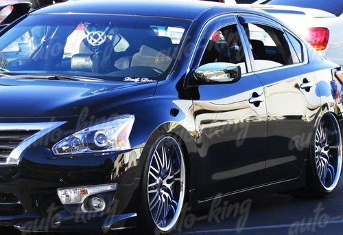 CHROME ABS SIDE VIEW MIRROR COVER COVERS CAP FOR 13-18 NISSAN ALTIMA 2-PCS LH+RH