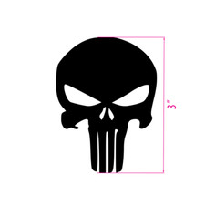 The Punisher Skull Vinyl Decal