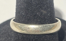 WM.WHEELER 925 STERLING SILVER WEDDING BAND RING SIZE 7