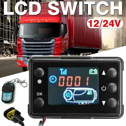 LCD Monitor Schalter Für Air Diesel Standheizung Luftheizung + Fernbedienung DHL - Bild 9 von 10