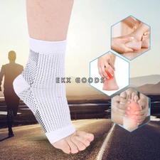 Sport Ankle Support Brace Elastic Compression Foot Plantar Fasciitis Heel Wrap