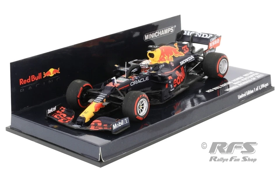 Max Verstappen Red Bull Honda RB16B Formel 1 Monaco 2021 1:43 Minichamps NEU - Bild 1 von 1