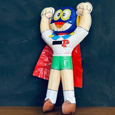 Bandai Fujiko Perman Air Vinyl Doll Kuubi Figure Shogakukan Used