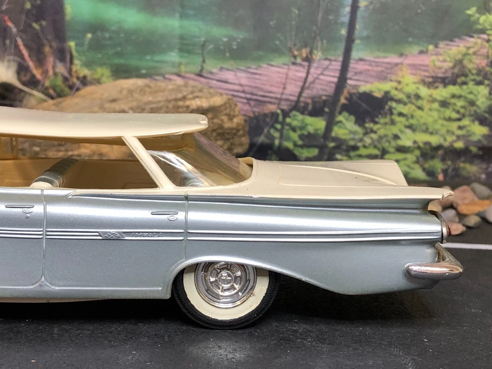 Unbranded SILVER 1959 CHEVROLET CHEVY IMPALA 4-Door Promo Car No Box AS-IS - Image 4 of 4