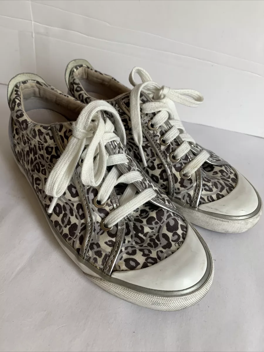 Coach Womens Sneakers Shoes 6.5 Multicolor Leopard Print Barrett