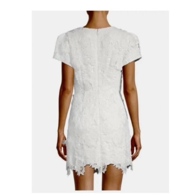 Milly Atalie 3D Floral Lace Dress in White. NWT. Size 8. Retail- $450 | eBay
