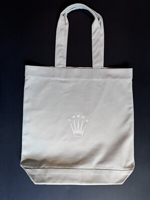 ROLEX(ロレックス)トートバッグ Rolex Tote Bag Canvas New Cream Rolex Logo, Rolex Accessories 100