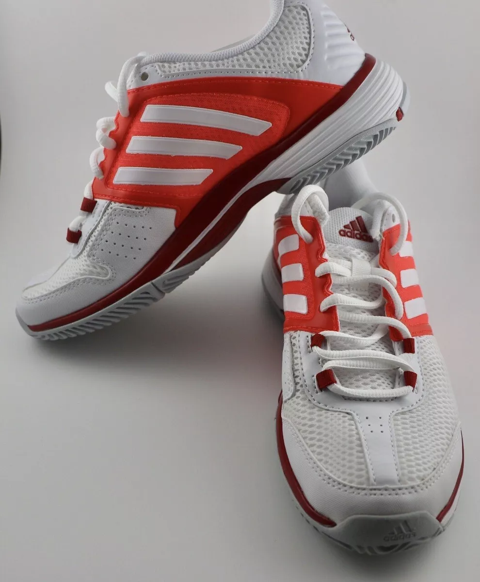 uno Acuoso Miguel Ángel NEW-Adidas Barricade Team 4 Women's All Court Tennis Shoes Size 6-  Orange/White | eBay