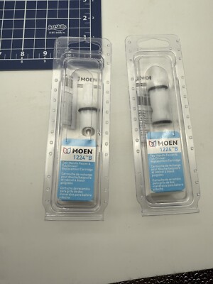 NEW 2 PACK GENUINE MOEN 1224 Two Handle Hot/Cold Faucet 1224B Cartridge USA MADE