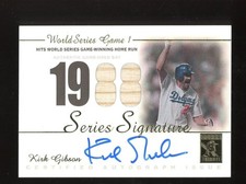 2003 Topps Tribute World Series Signature #SSA-KG Kirk Gibson Auto Bat Relic