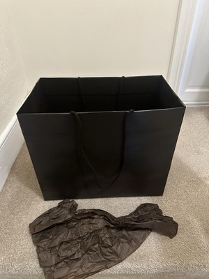 THE ROW große schwarze leere Einkaufstasche Beuteltasche mit Seidenpapier - authentisch