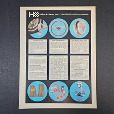 1974 Vilem B Haan Parts Vintage Print Ad International Motoring Accessories