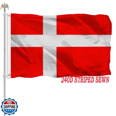 Denmark Flag 3x5 Danish Dane National Flag Banner Outdoor Heavy D