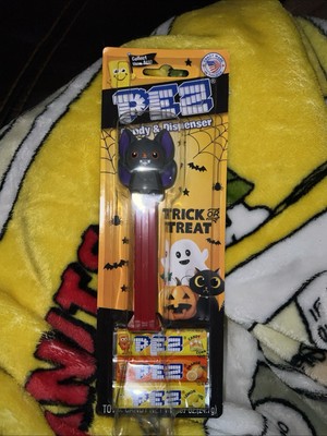 PEZ Candy Dispensers Halloween Bat on Card