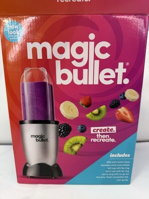 Magic Bullet 250 Watts 7 Piece Personal Blender 18 oz. MBR-0701AKP Black NEW
