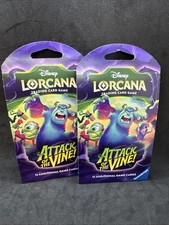 Disney Lorcana Attack of the Vine Booster Pack Lot 2 Packs 