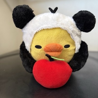 Rilakkuma Kiiroitori Panda With Apple Bird Plush 10in San-X Stuffed Animal