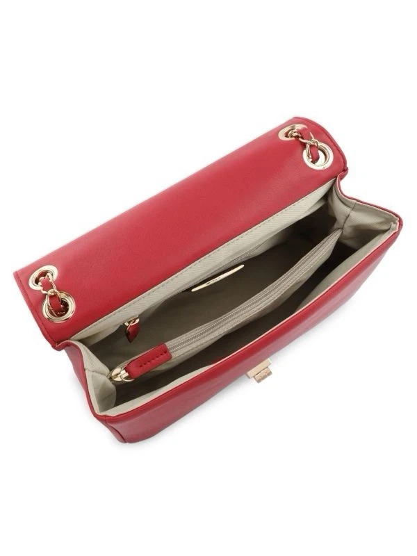 Bolsa de ombro VALENTINO By Mario Valentino Alice acolchoada tiracolo batom vermelho - Imagem 4 de 4