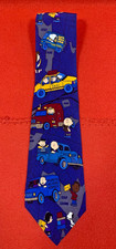 Vintage 90s Peanuts Tie 100 Silk Snoopy Charlie Brown Car Driving
