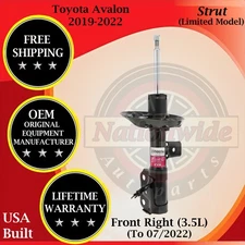 KYB OEM Front Right Strut For 2019-2022 Toyota Avalon 3.5L Lifetime Warranty