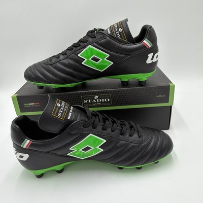 Lotto Stadio OG II FG Size 6.5 Soccer Cleats Black Spring Green 215017 1NI New Lotto Stadio OG 215017-1NI Unisex 6.5 Black Spring Green FG  main image 3