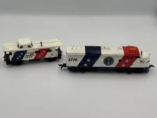 HO SCALE SPIRIT OF '76 FRISCO SLSF 1776 F-UNIT DIESEL & CABOOSE PRESIDENTIAL