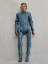 Louis Marx toys Johnny West Cowboy Kid Figure in blue Rare 1960s Vintage